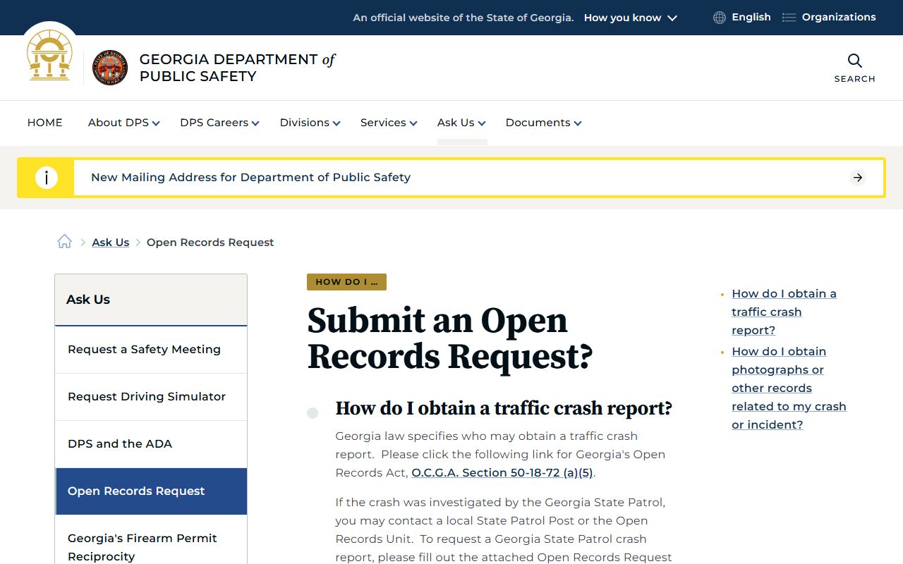 Jasper County arrest records and charges Department of Public Safety open records instructions