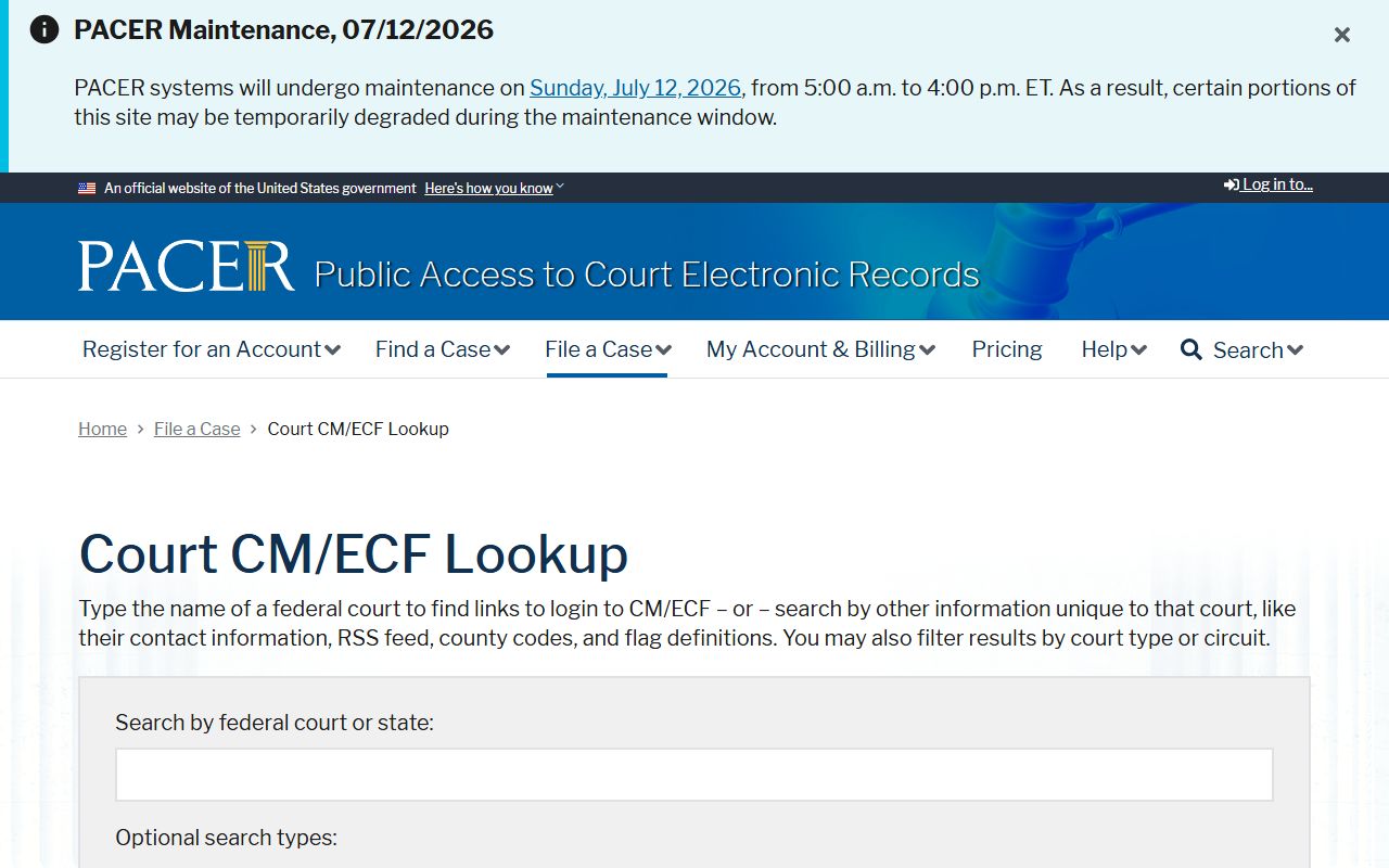 Jasper County court records PACER CM ECF lookup