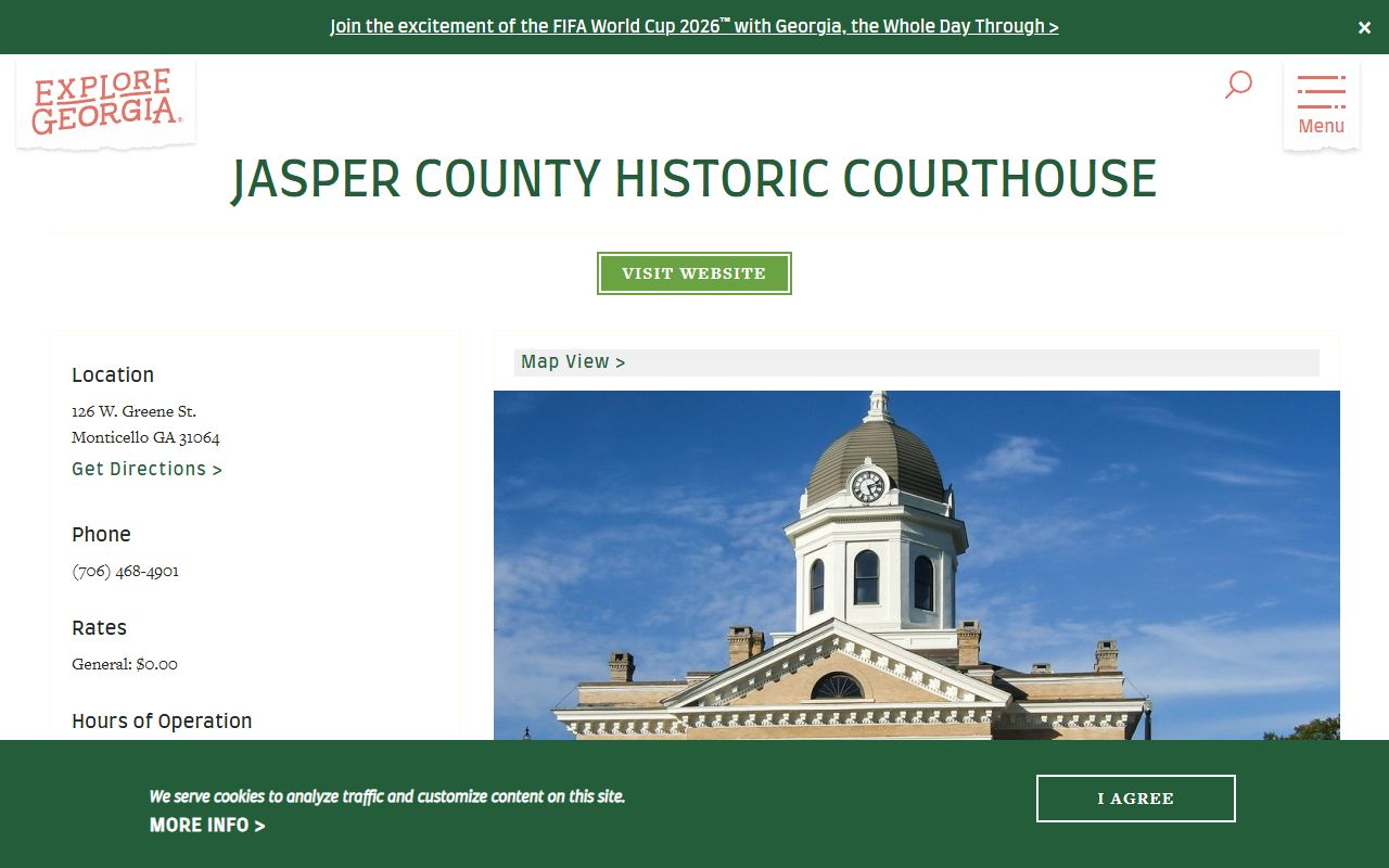 Jasper County Court records at the historic courthouse in Monticello