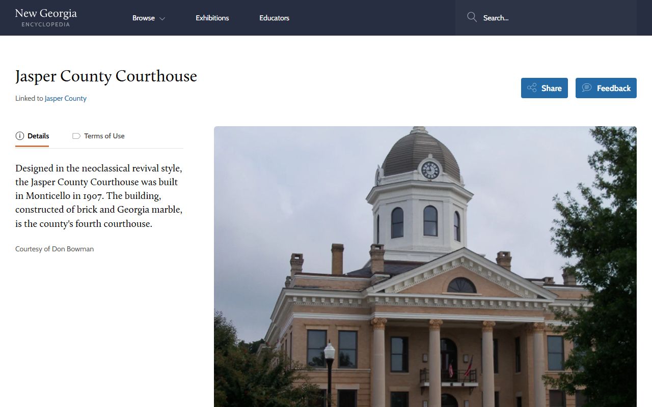 Jasper County Court records and historic courthouse media in Georgia