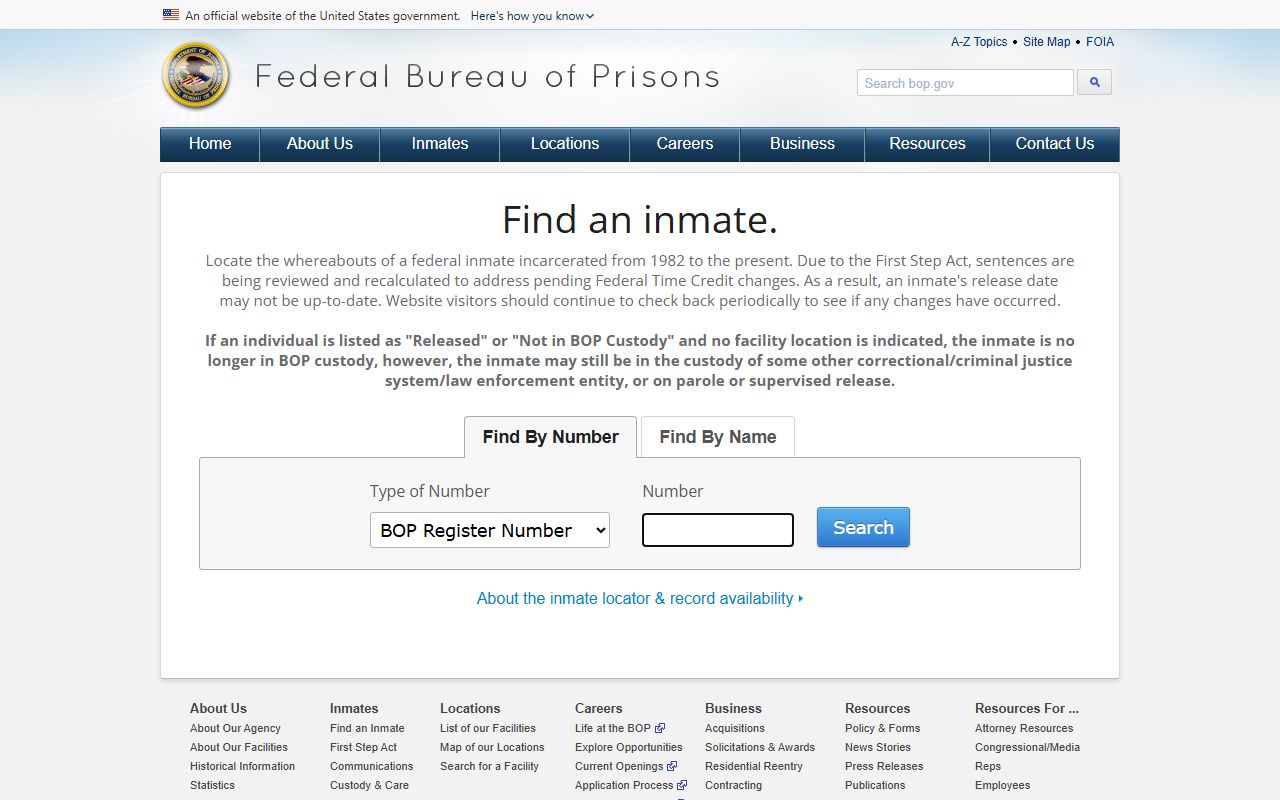 Jasper County inmate records federal inmate locator source