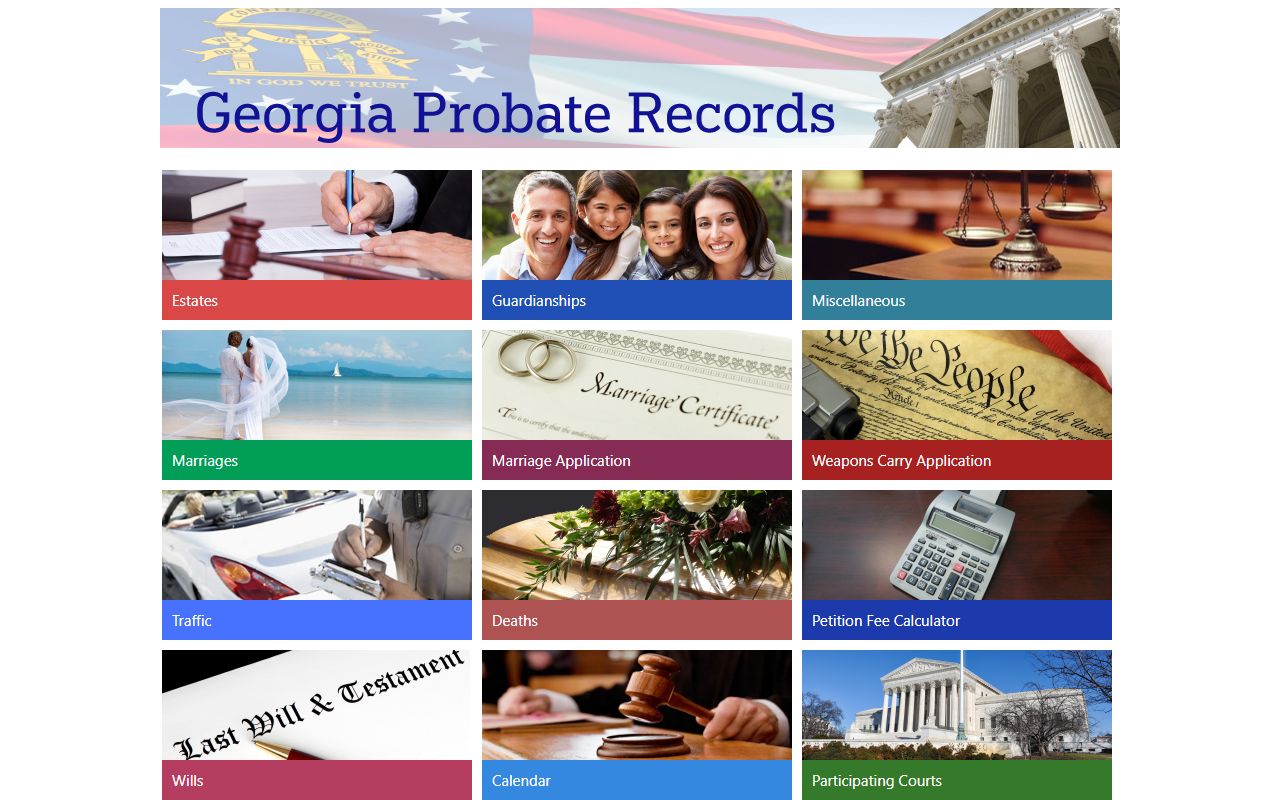 Jasper County probate records Georgia Probate Records portal